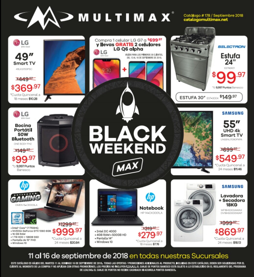 Catalogo Blackweekend Multimax 2018 p1